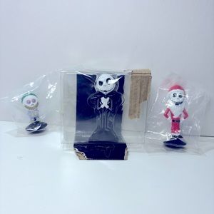 The nightmare‎ before Christmas figurine lot of 3 NEW